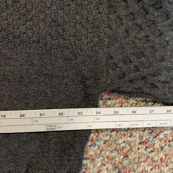 Topshop Gray Multiple Texture Knit Long Open Front Cardigan Sweater Size 10 - Picture 11 of 11